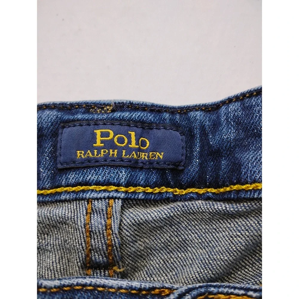 Polo Ralph Lauren Hampton Straight Jeans Boys Size 14 Dark Blue Denim